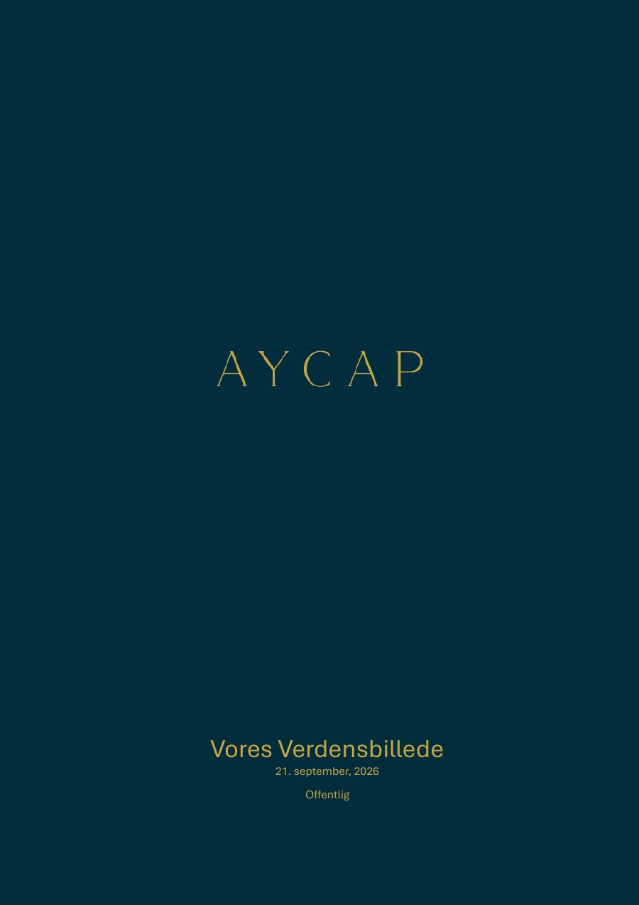 Forsiden af AyCaps aktuelle markedsoutlook. Åbn rapporten.